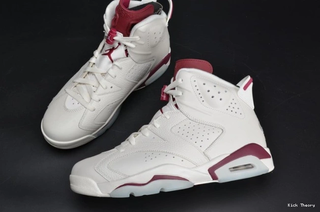 Kick Theory Maroon Jordan 6 Retro Air 384664-116 white 0806